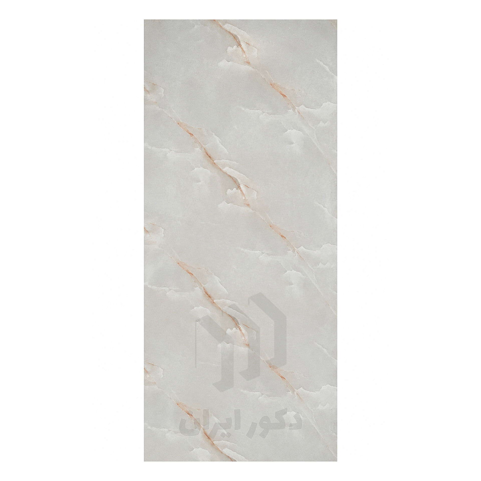 ماربل شیت طوسی رگه حنایی و سفید - ابعاد 120*280