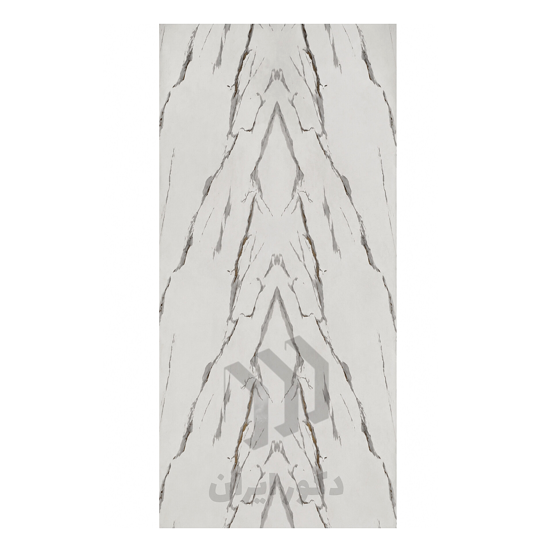 ماربل شیت سفید رگه طوسی بوک مچ - ابعاد 120*280