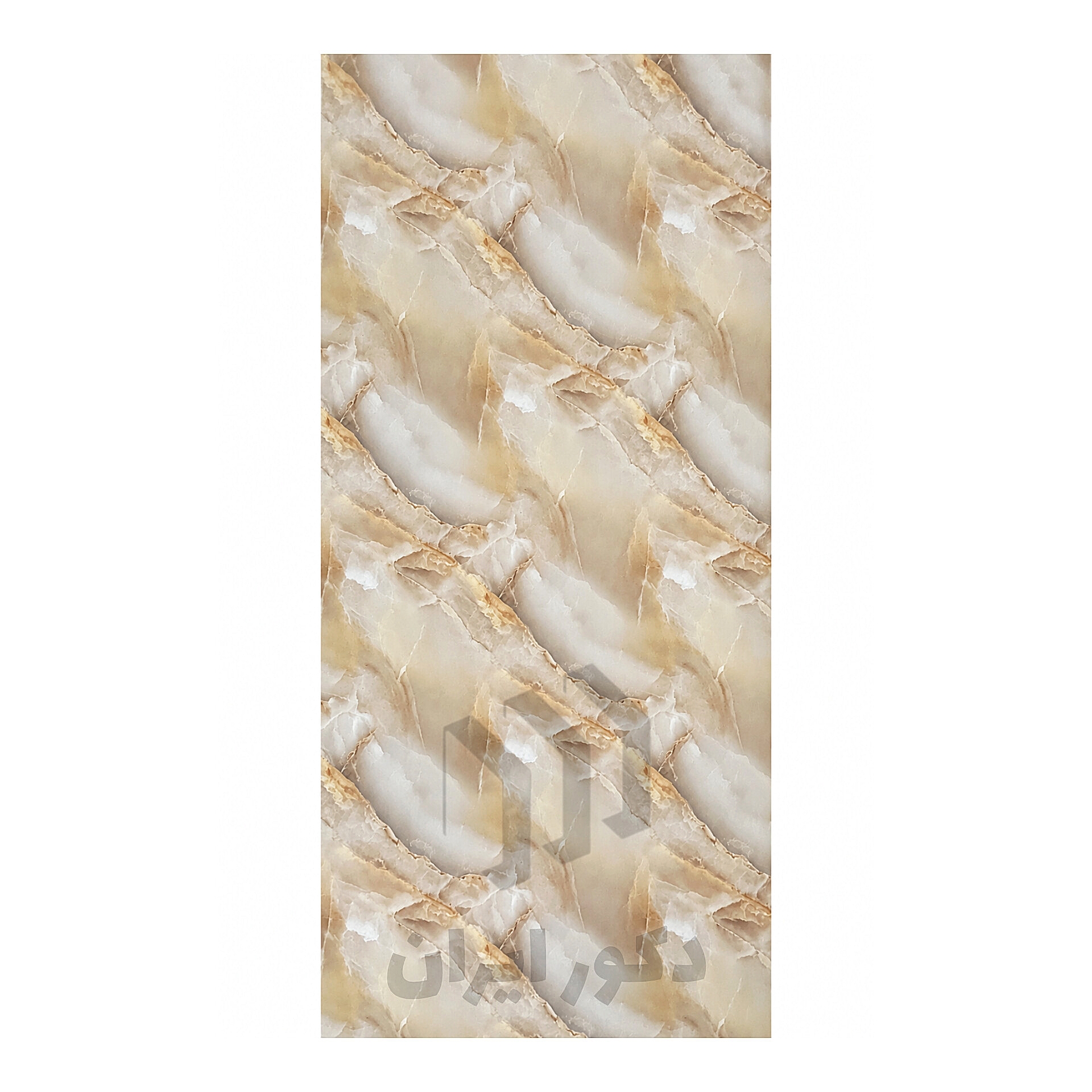 ماربل شیت سفید و حنایی - ابعاد 120*280