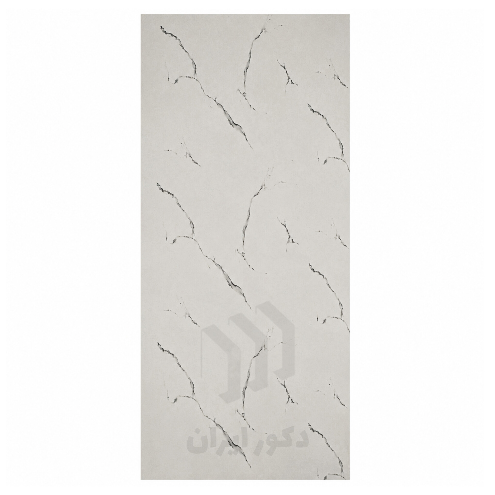 ماربل شیت سفید رگه طوسی درشت - ابعاد 120*280
