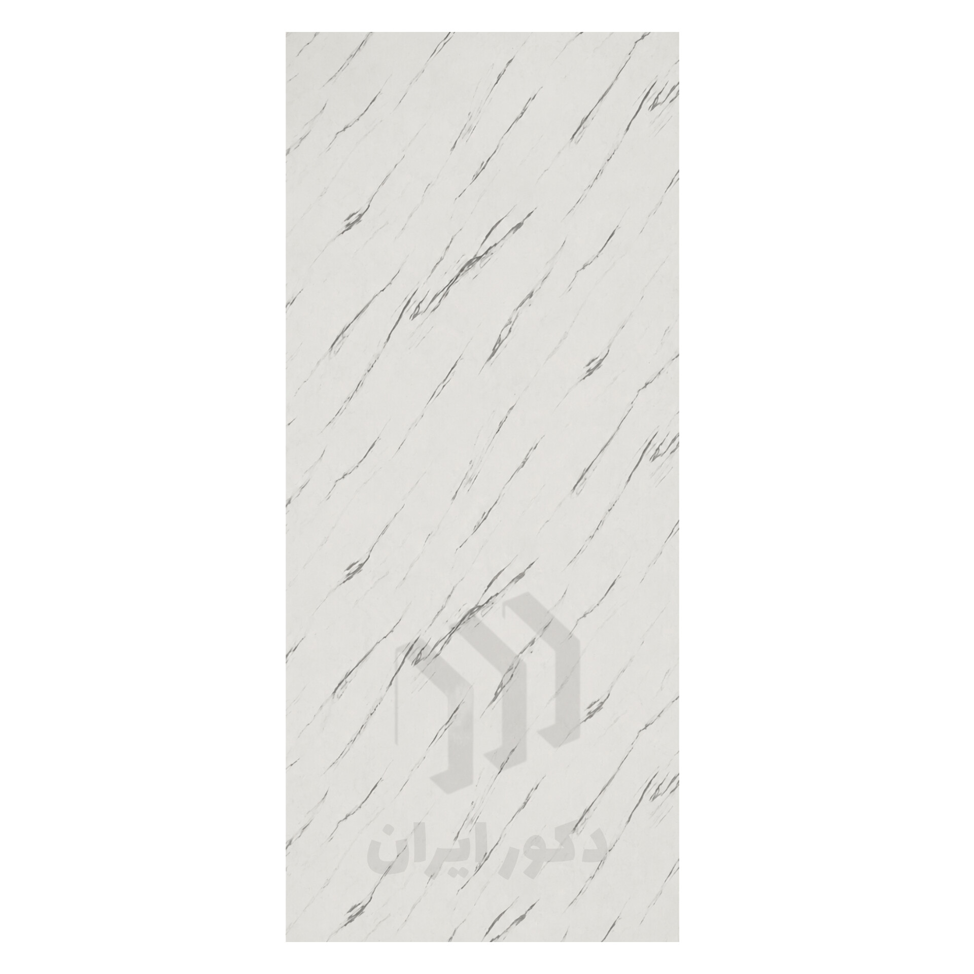 ماربل شیت سفید رگه طوسی ریز - ابعاد 120*280