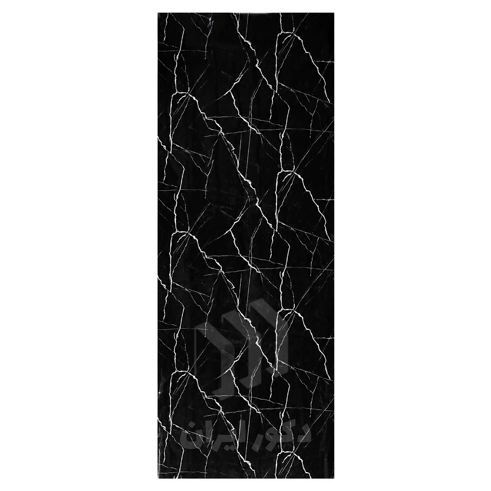 ماربل شیت مشکی رگه سفید - ابعاد 280*120