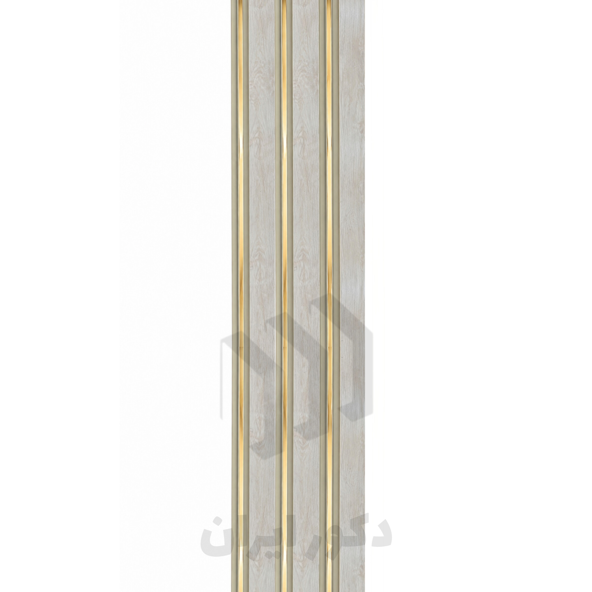 ترمووال pvc طرح چوب افرا شیار طلایی - ابعاد 17.5*280