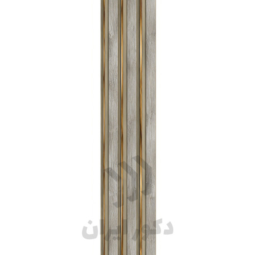 ترمووال pvc طرح چام طوسی شیار طلایی - ابعاد 17.5*280