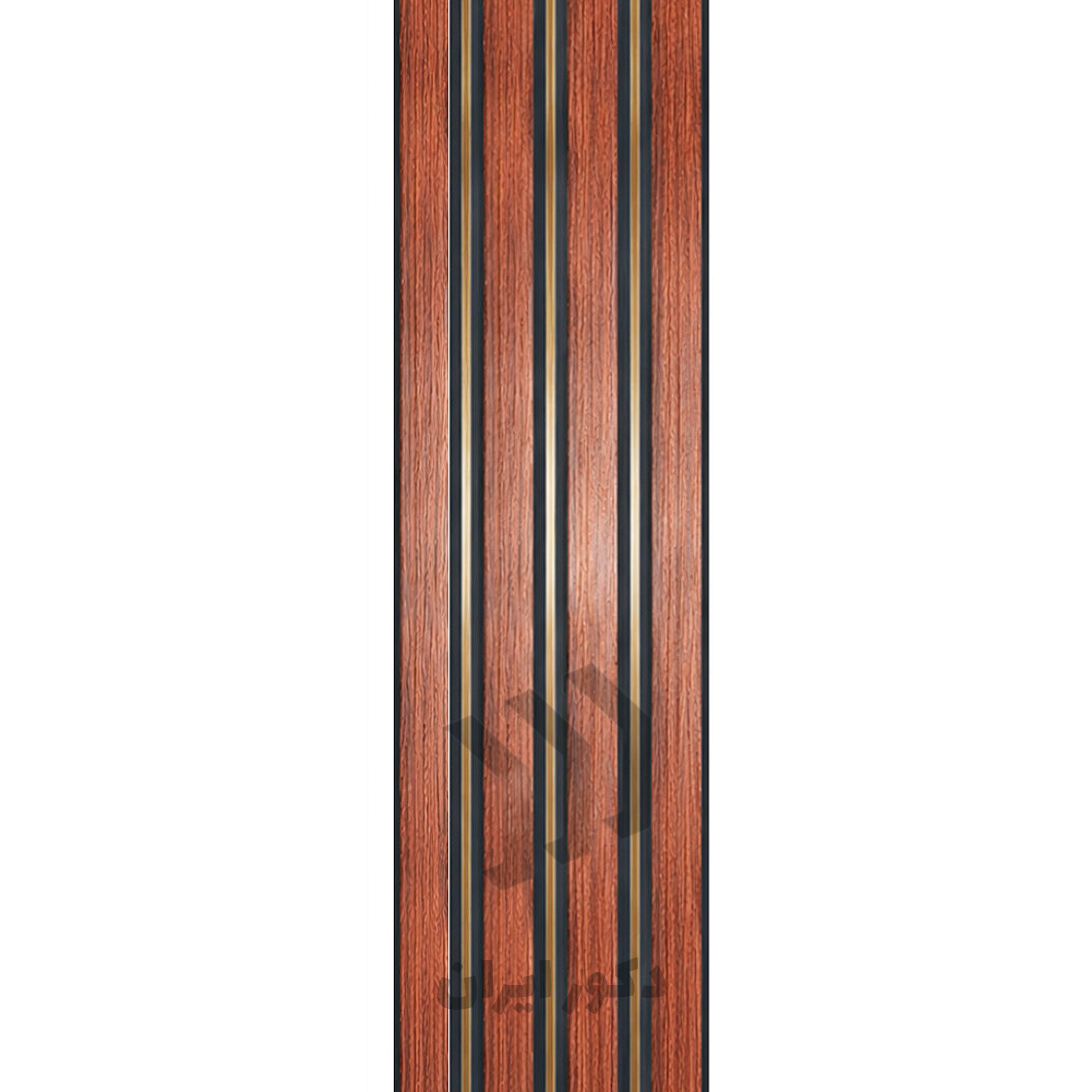 ترمووال pvc طرح چوب گردویی و طلایی - ابعاد 20*280