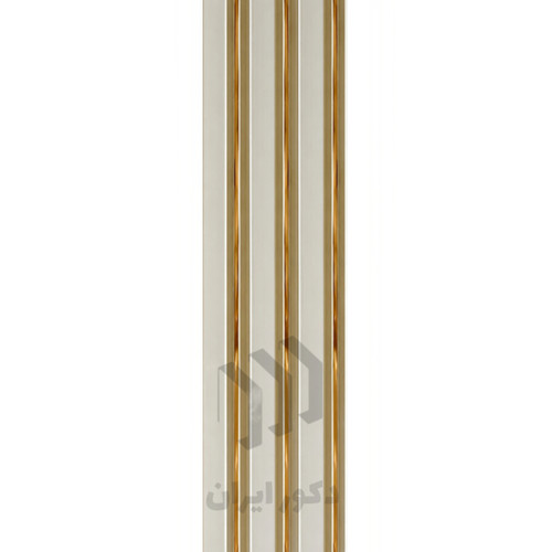ترمووال pvc سفید شیار طلایی- ابعاد 280*17.5